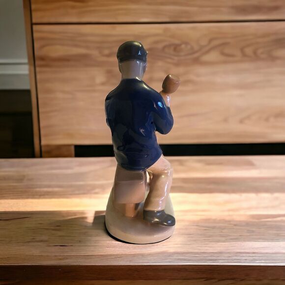 Carl Schneiders Germany Stone Mason Working hand painted underglaze 1859 - Picture 3 of 4